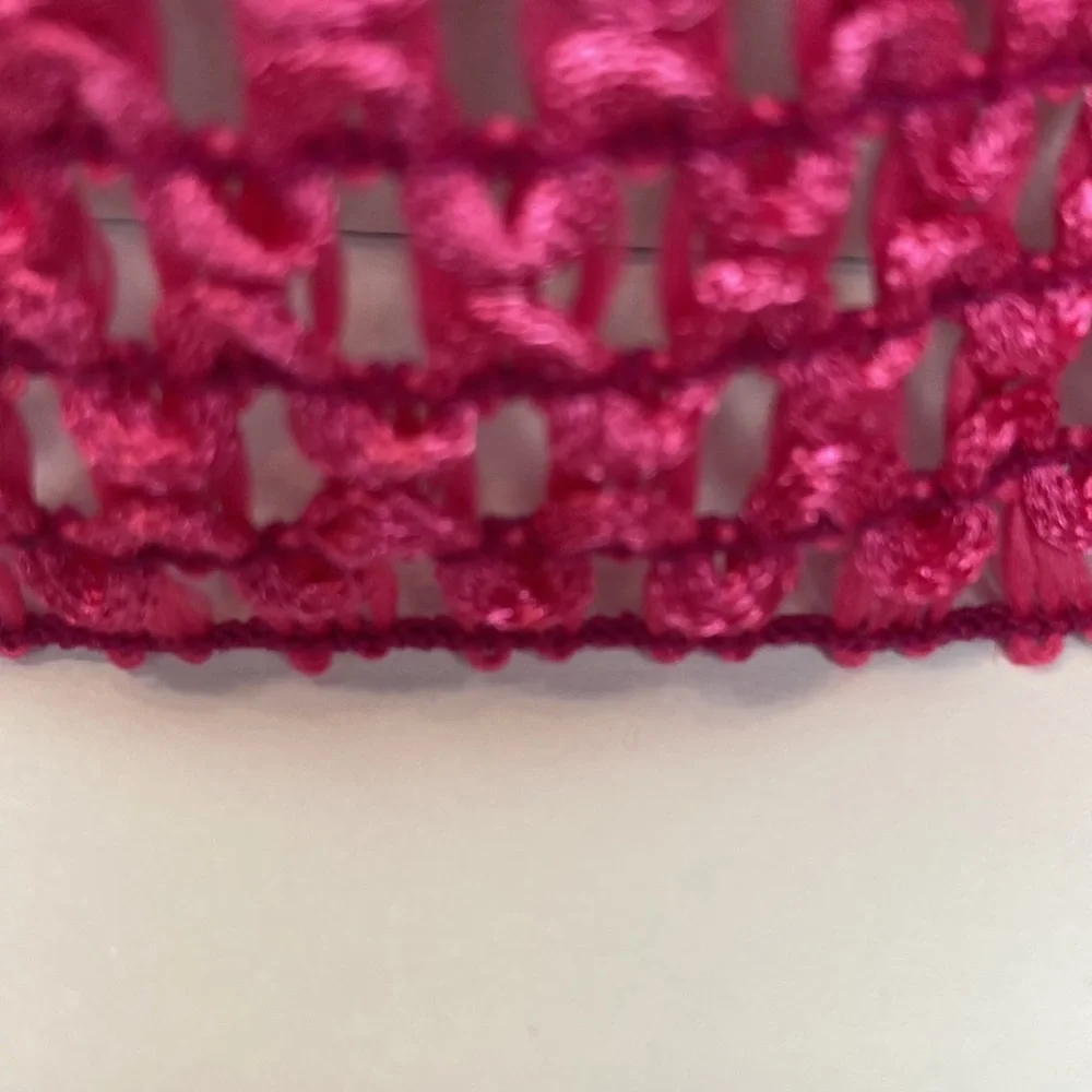Light Purple Elastic Crochet Trim 1 3/4